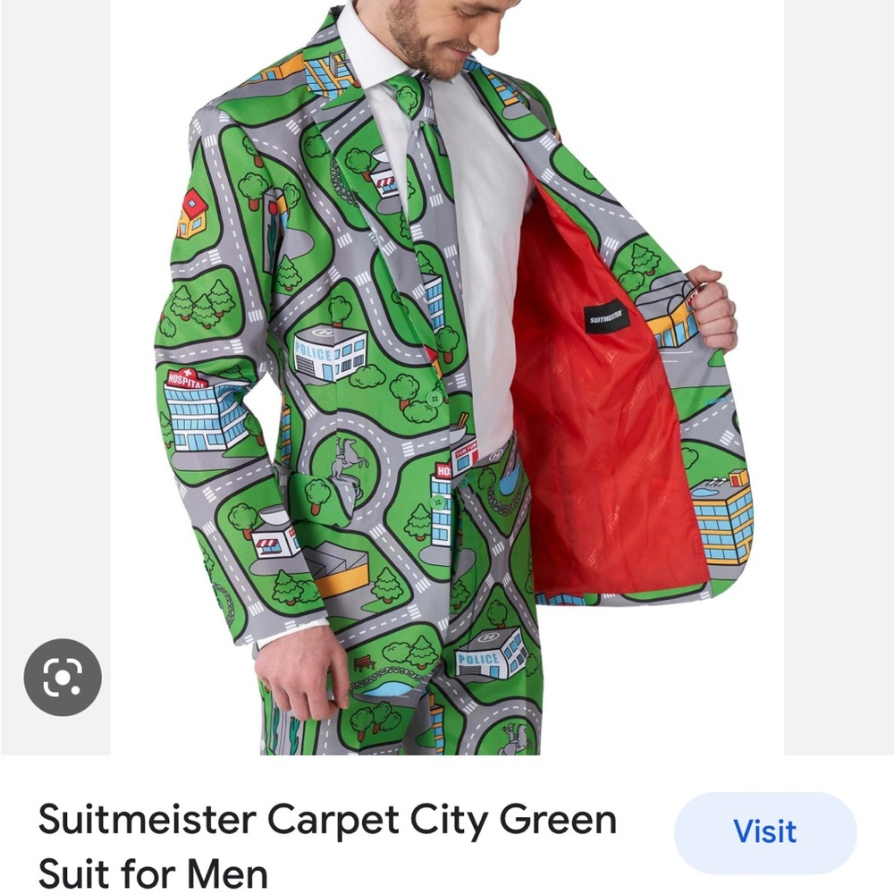 Suitmeister Car Vehicle Racetrack Carpet City Suit